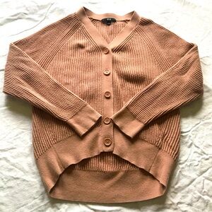 Uniqlo Camel Brown Cotton Cashmere Cardigan - Size Large (L)